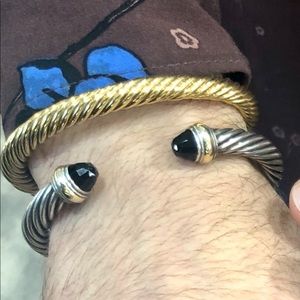 David yurman black onyx 7mm cable bracelet